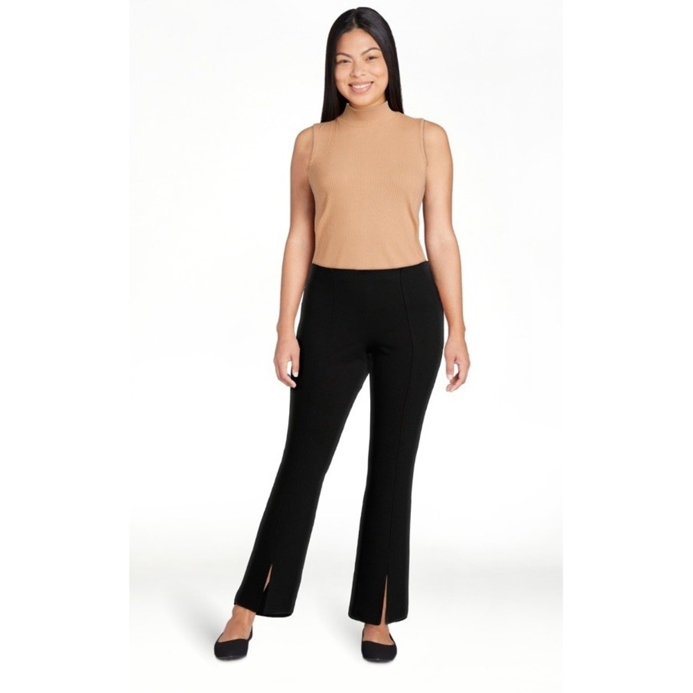 Time and Tru Women's Flare Ponte Pants, 30" Inseam